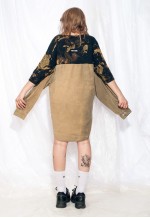 Vintage shirt dress Reworked bleached one-off deconstructed