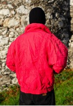 Vintage 90s Multipocket Winter Jacket in Raspberry Pink